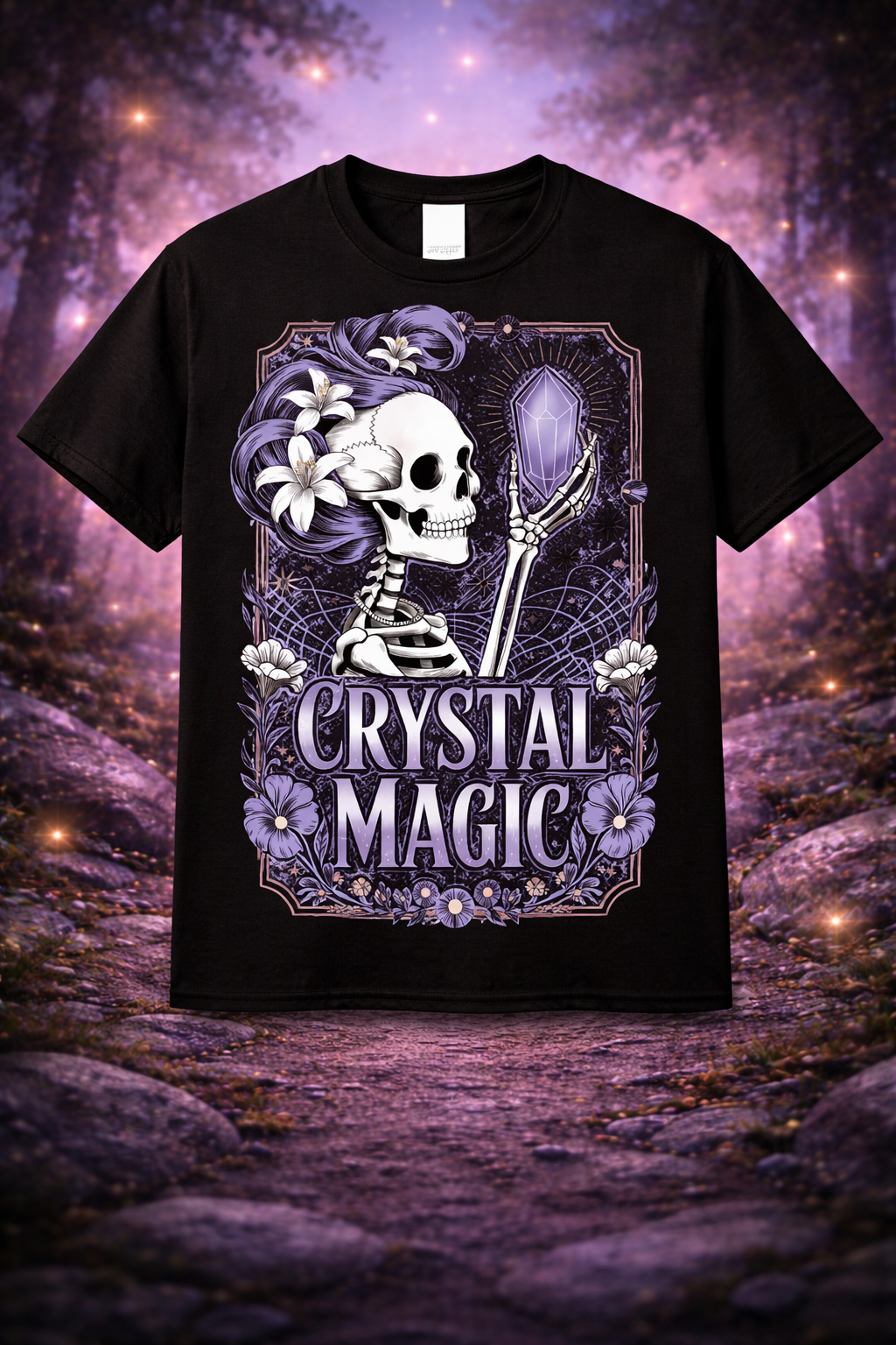Crystal Magic Skeleton O from 2 Sisters Tanks, Teez & More