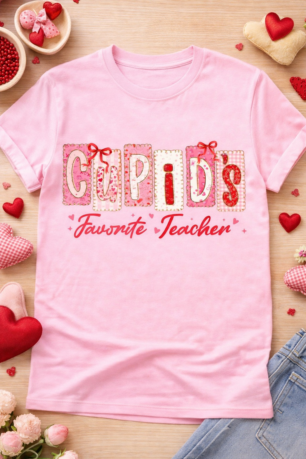 Cupid S Favorite Teacher from 2 Sisters Tanks, Teez & More