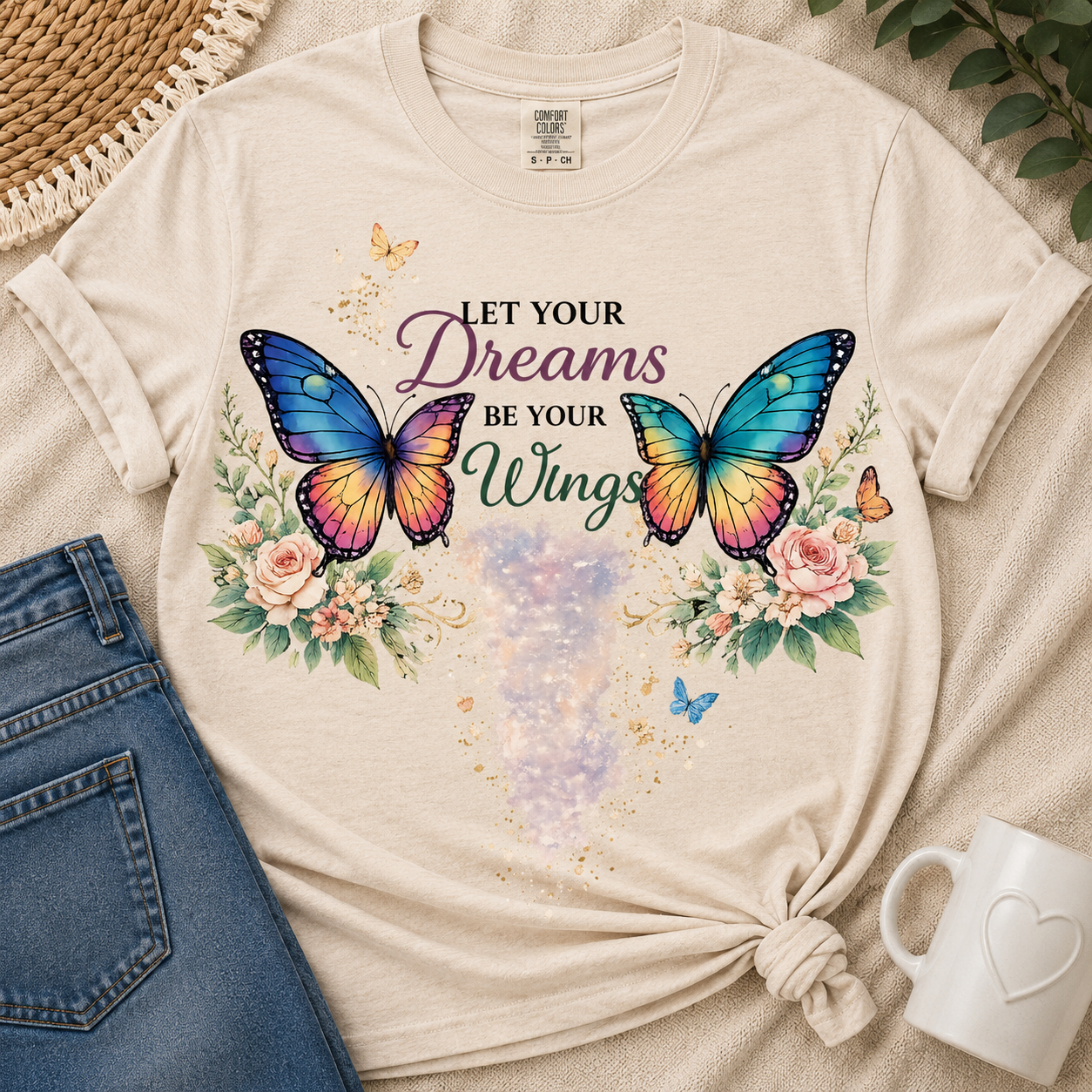 Dreams Become Wings Butterfly from 2 Sisters Tanks, Teez & More