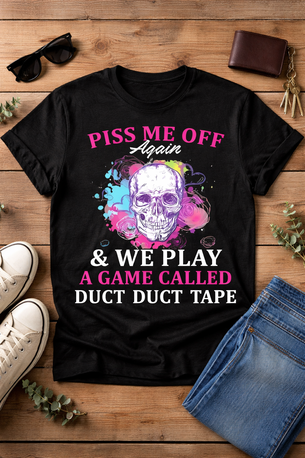 Duct Duct Tape Mood from 2 Sisters Tanks, Teez & More