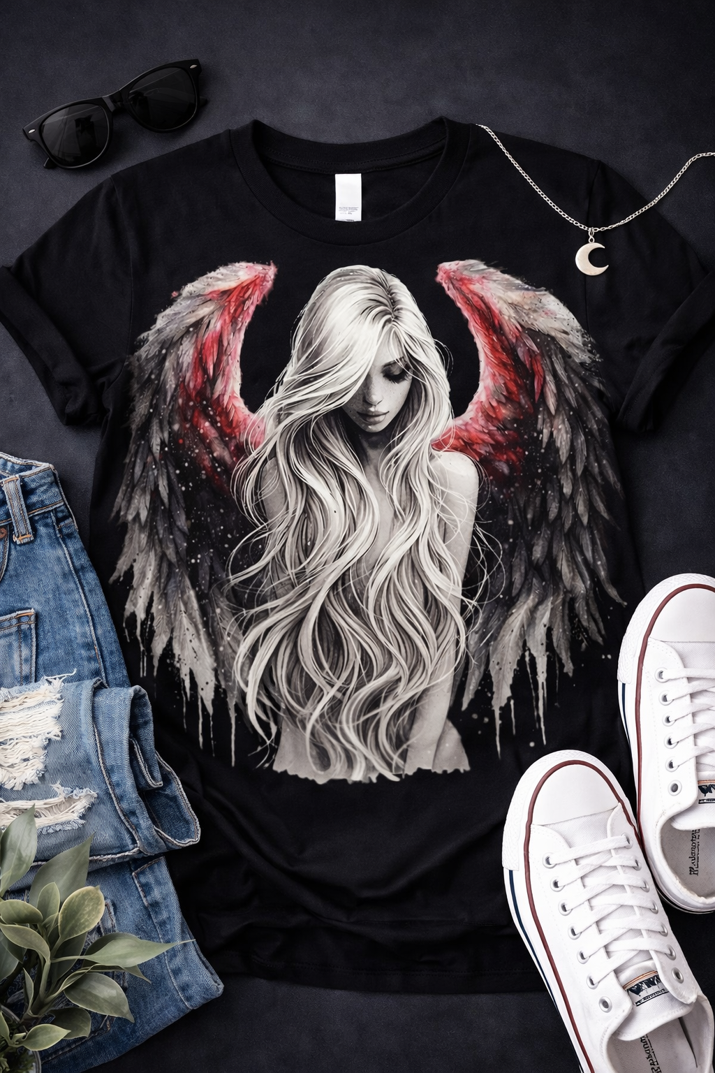 Fallin Angel Strength from 2 Sisters Tanks, Teez & More