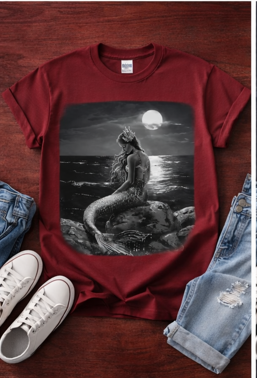 Moonlit Mermaid Shore from 2 Sisters Tanks, Teez & More