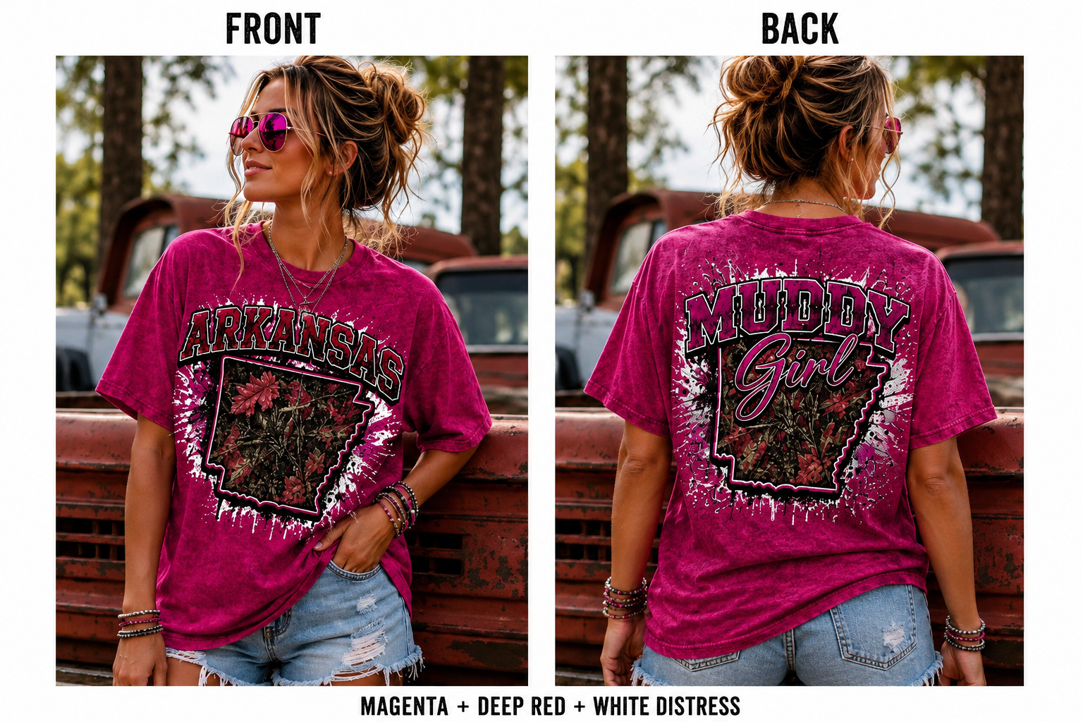 Oklahoma Mud Life Camo Graphic Tee from 2 Sisters Tanks, Teez & More