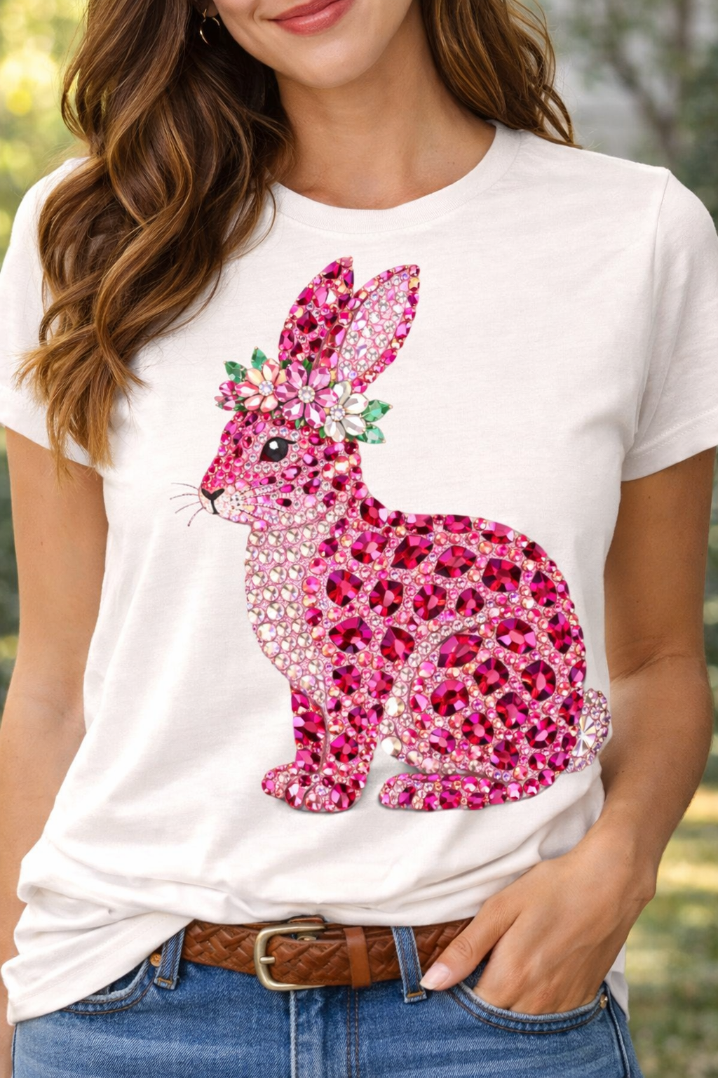 Pink Leopard Rabbit from 2 Sisters Tanks, Teez & More
