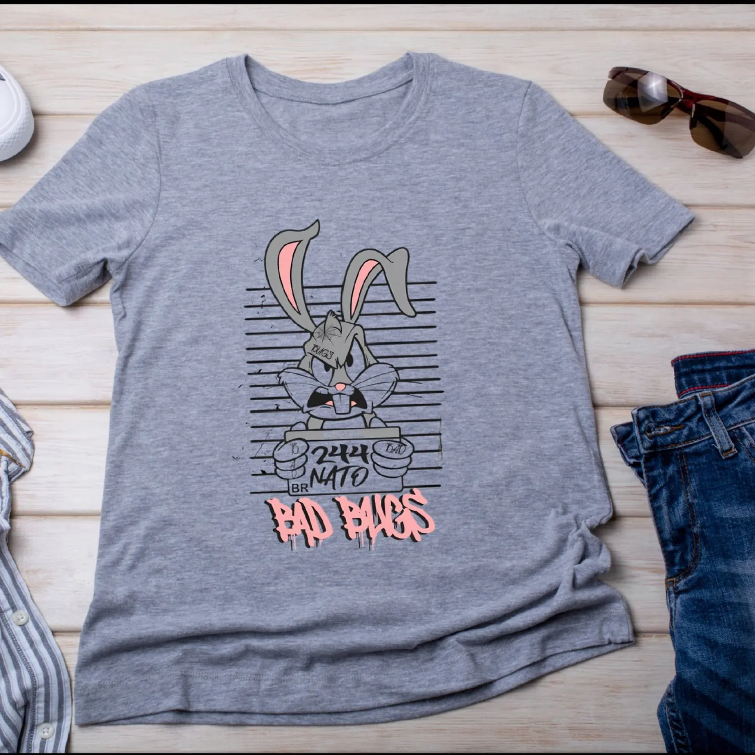 The Bad Bugs Outlaw Bunny from 2 Sisters Tanks, Teez & More